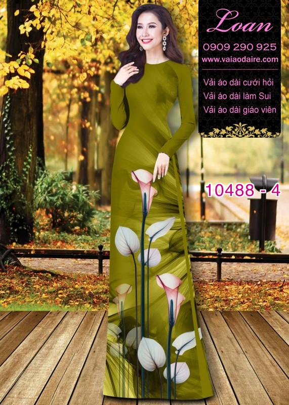Vải áo dài hoa 3D. Vải áo dài hoa 3D.