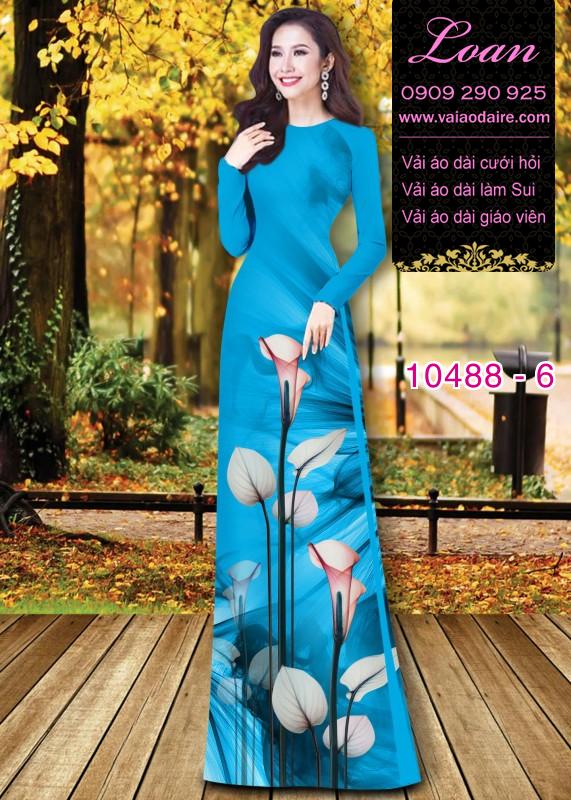 Vải áo dài hoa 3D. Vải áo dài hoa 3D.