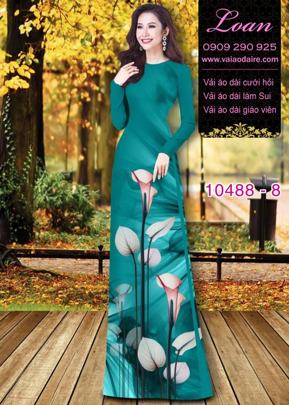 Vải áo dài hoa 3D. Vải áo dài hoa 3D.
