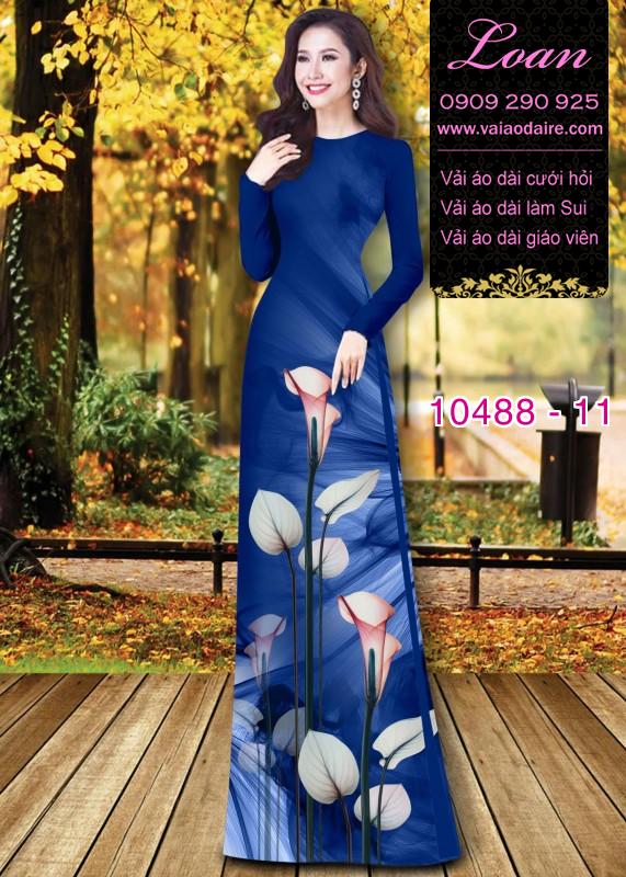 Vải áo dài hoa 3D. Vải áo dài hoa 3D.