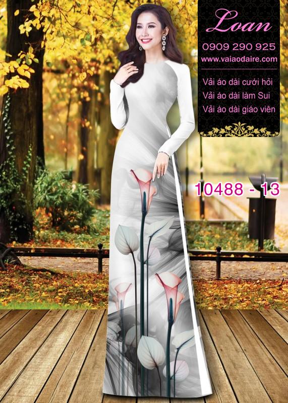 Vải áo dài hoa 3D. Vải áo dài hoa 3D.