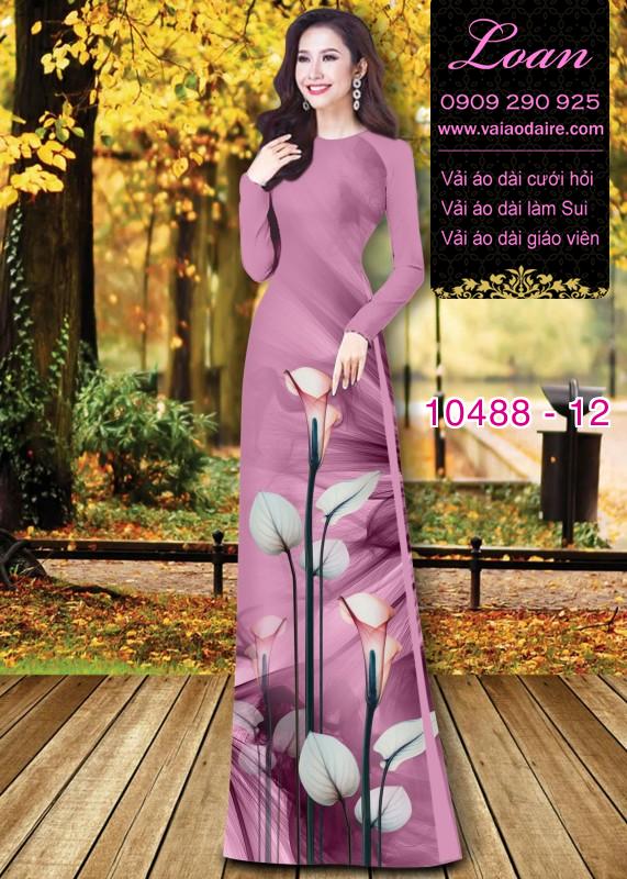 Vải áo dài hoa 3D. Vải áo dài hoa 3D.