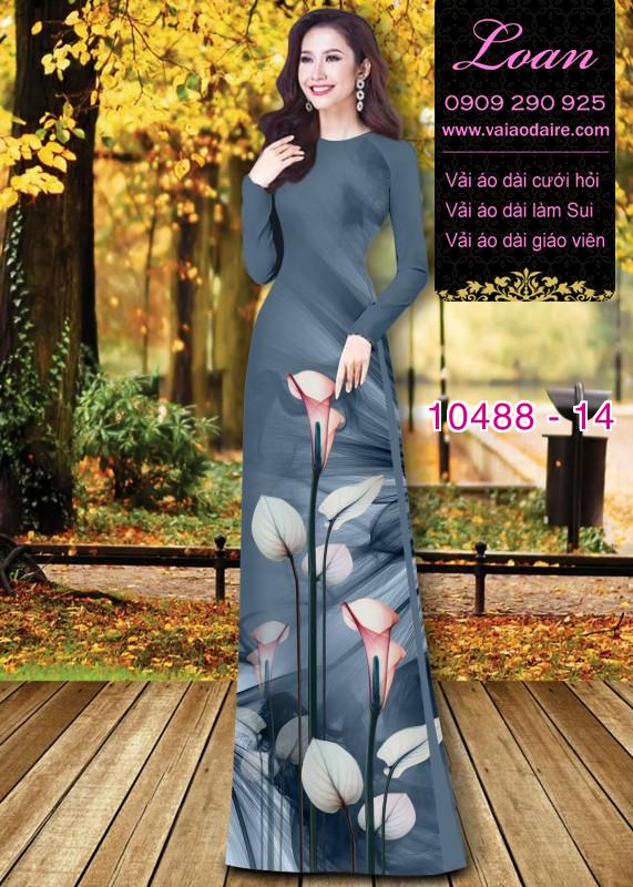 Vải áo dài hoa 3D. Vải áo dài hoa 3D.