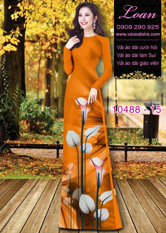 Vải áo dài hoa 3D. Vải áo dài hoa 3D.