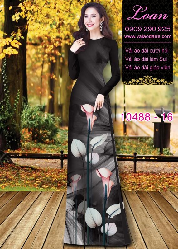 Vải áo dài hoa 3D. Vải áo dài hoa 3D.