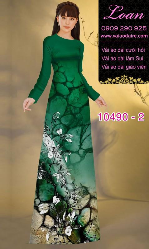 Vải áo dài hoa 3D. Vải áo dài hoa 3D.