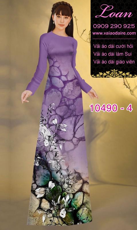 Vải áo dài hoa 3D. Vải áo dài hoa 3D.
