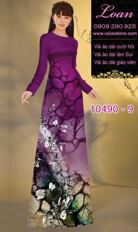 Vải áo dài hoa 3D. Vải áo dài hoa 3D.