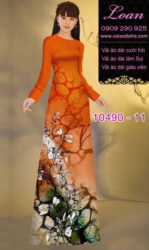 Vải áo dài hoa 3D. Vải áo dài hoa 3D.