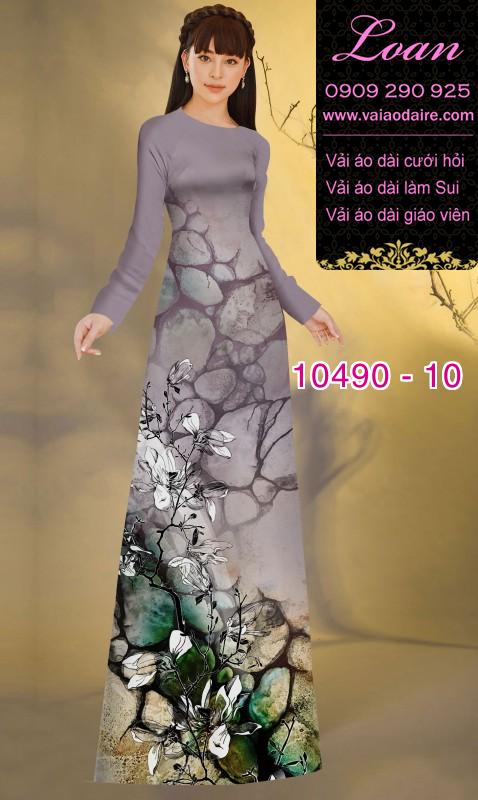 Vải áo dài hoa 3D. Vải áo dài hoa 3D.