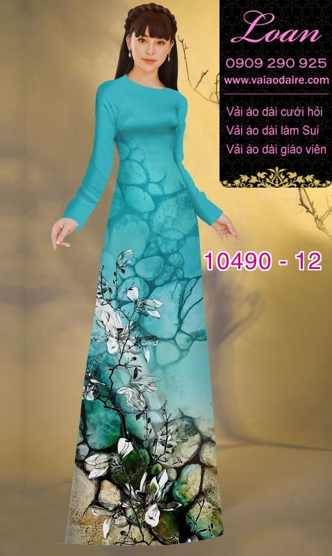 Vải áo dài hoa 3D. Vải áo dài hoa 3D.