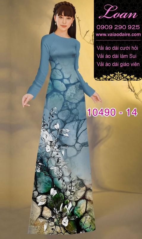 Vải áo dài hoa 3D. Vải áo dài hoa 3D.