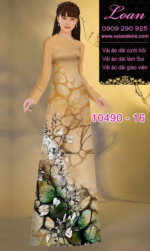 Vải áo dài hoa 3D. Vải áo dài hoa 3D.