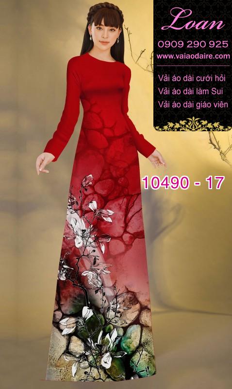 Vải áo dài hoa 3D. Vải áo dài hoa 3D.