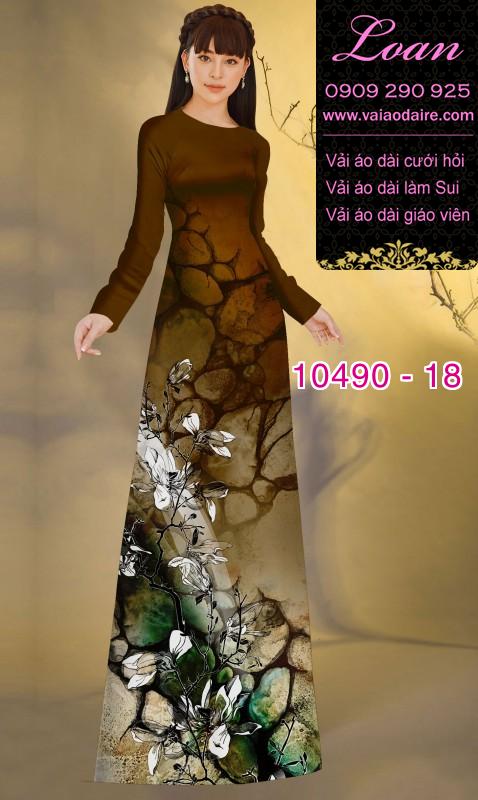 Vải áo dài hoa 3D. Vải áo dài hoa 3D.