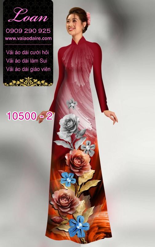 Vải áo dài hoa 3D. Vải áo dài hoa 3D.