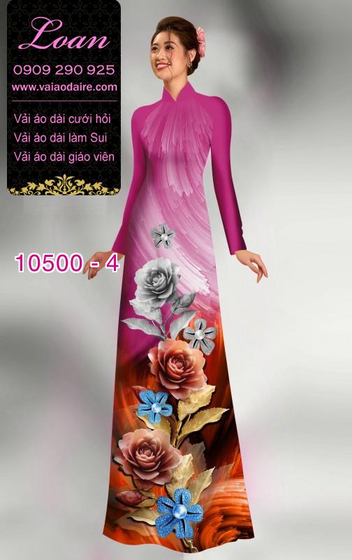 Vải áo dài hoa 3D. Vải áo dài hoa 3D.