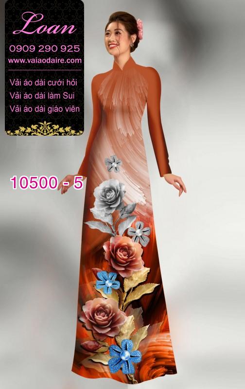 Vải áo dài hoa 3D. Vải áo dài hoa 3D.