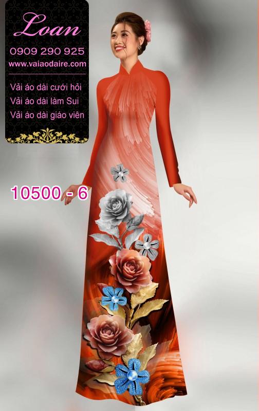 Vải áo dài hoa 3D. Vải áo dài hoa 3D.