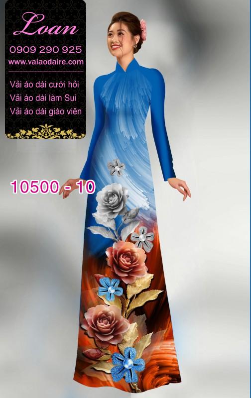 Vải áo dài hoa 3D. Vải áo dài hoa 3D.