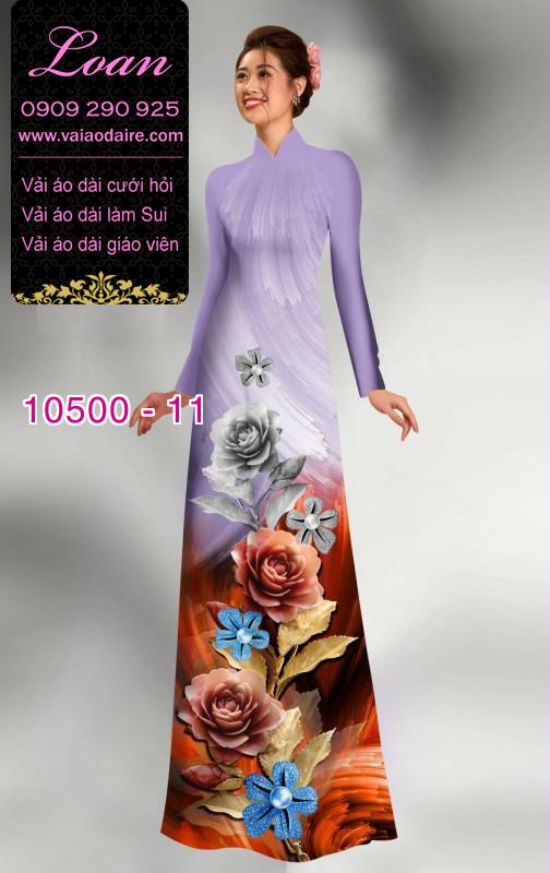Vải áo dài hoa 3D. Vải áo dài hoa 3D.
