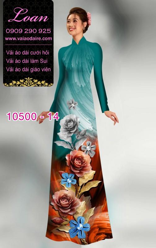 Vải áo dài hoa 3D. Vải áo dài hoa 3D.