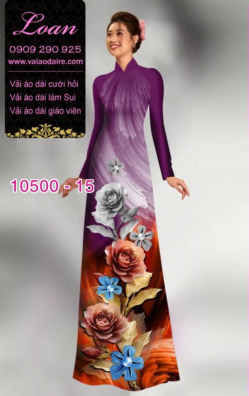 Vải áo dài hoa 3D. Vải áo dài hoa 3D.