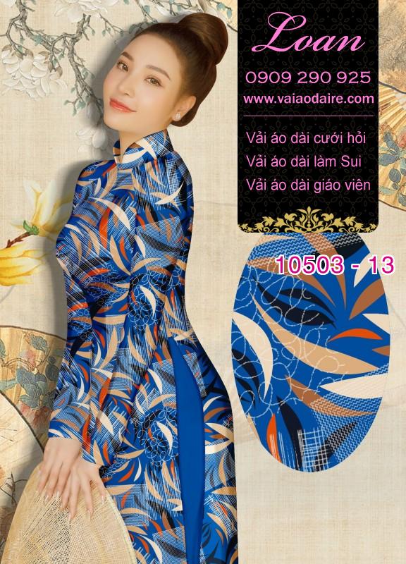 Vải áo dài hoa 3D Vải áo dài hoa 3D
