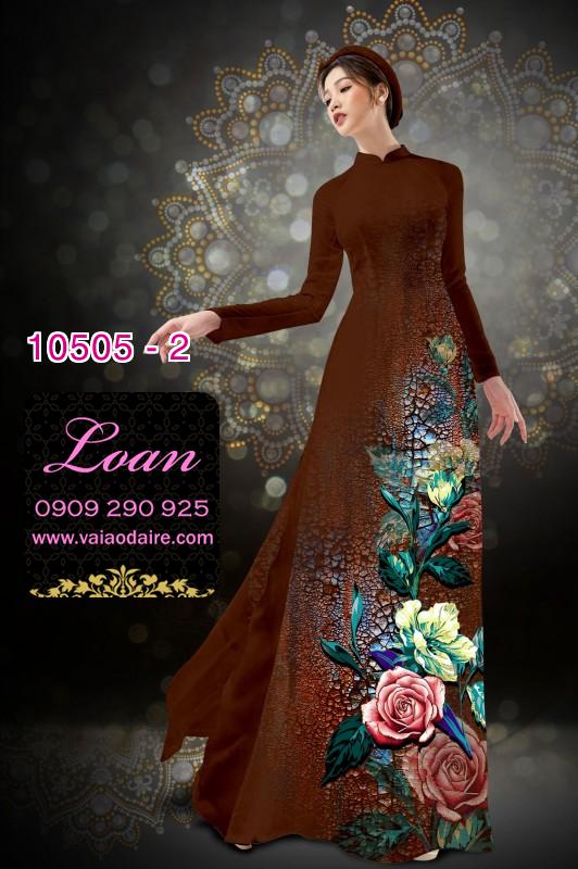 Vải áo dài hoa 3D