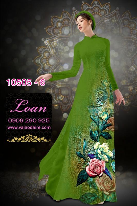 Vải áo dài hoa 3D