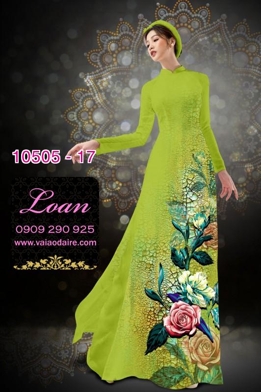 Vải áo dài hoa 3D