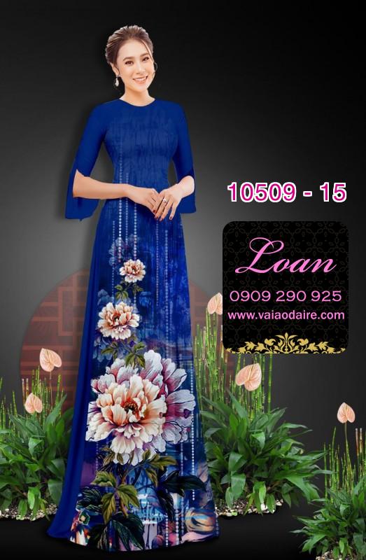 Vải áo dài hoa 3D