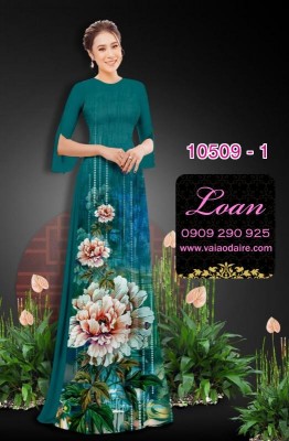 Vải áo dài hoa 3D-DT 10509