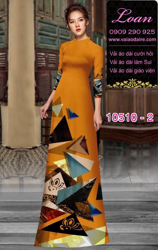 Vải áo dài hoa 3D