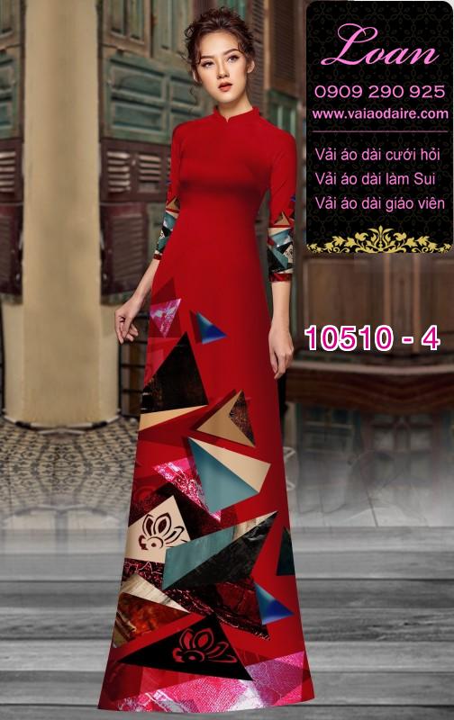 Vải áo dài hoa 3D