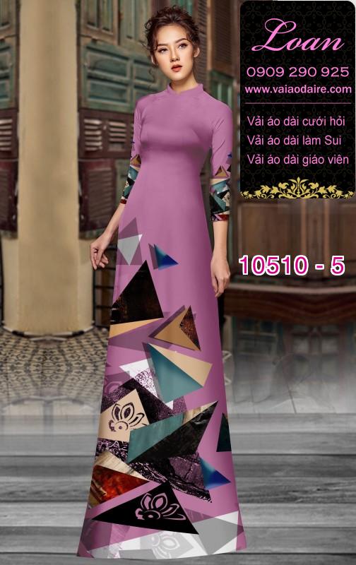 Vải áo dài hoa 3D