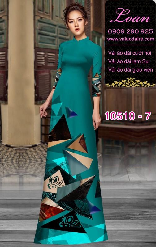Vải áo dài hoa 3D