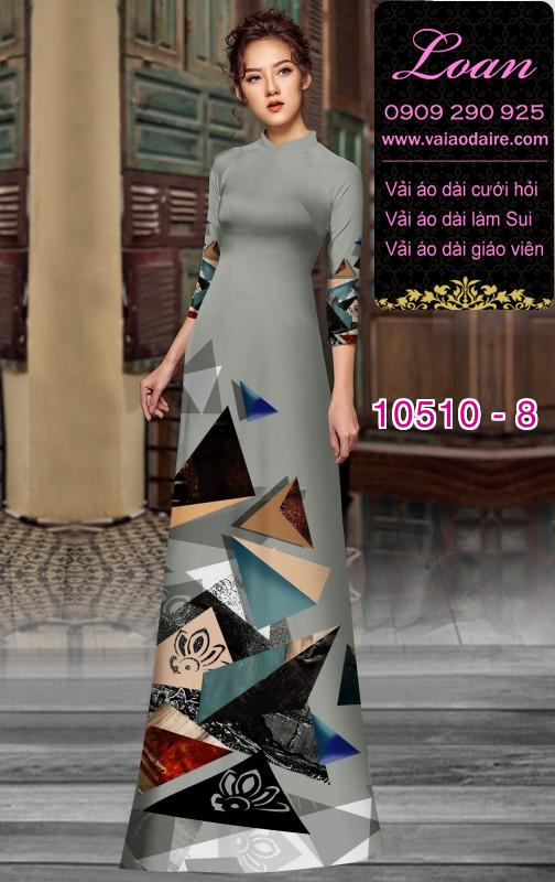 Vải áo dài hoa 3D