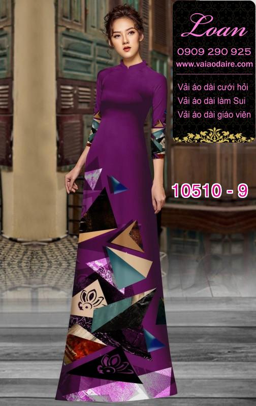Vải áo dài hoa 3D