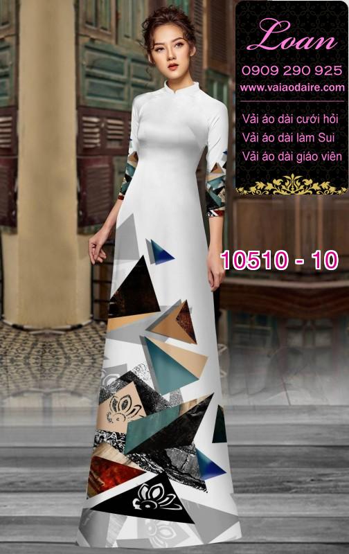 Vải áo dài hoa 3D