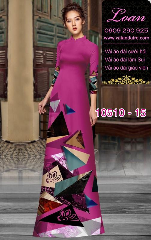 Vải áo dài hoa 3D