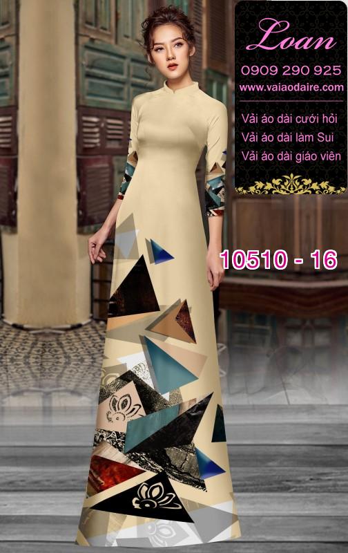 Vải áo dài hoa 3D