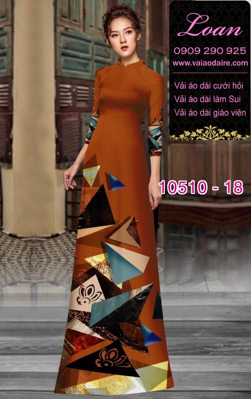 Vải áo dài hoa 3D