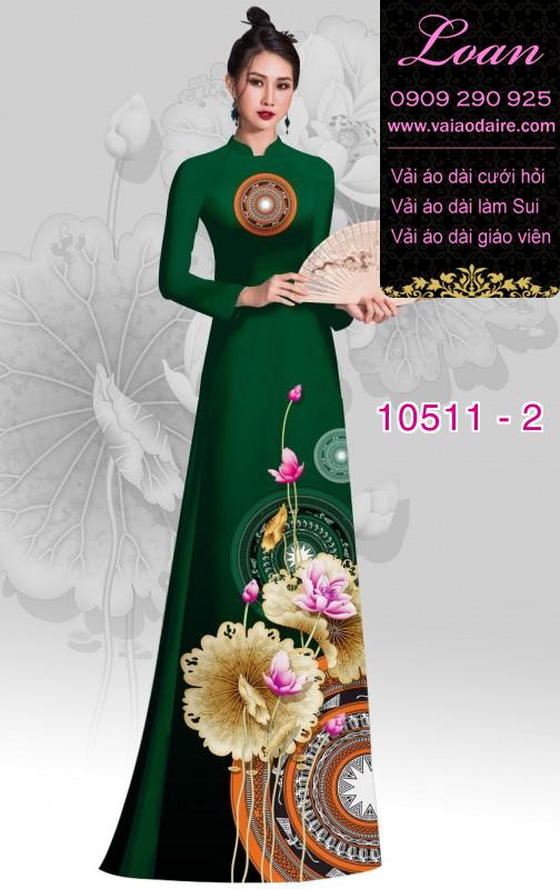 Vải áo dài hoa 3D