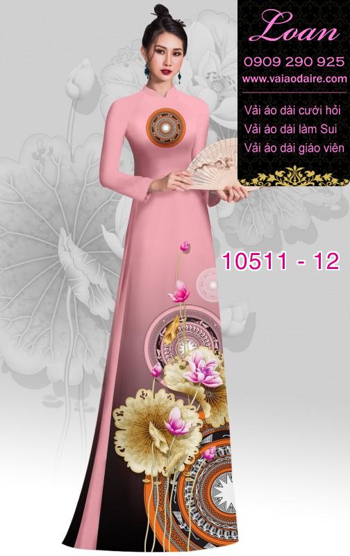 Vải áo dài hoa 3D