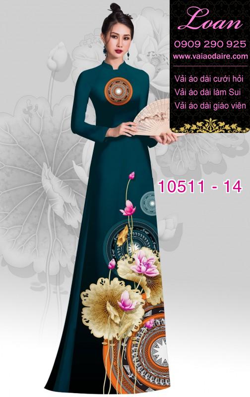 Vải áo dài hoa 3D