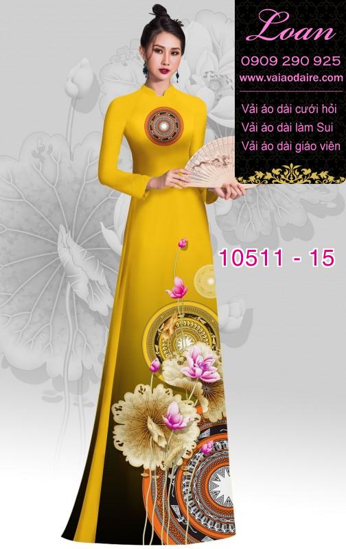 Vải áo dài hoa 3D
