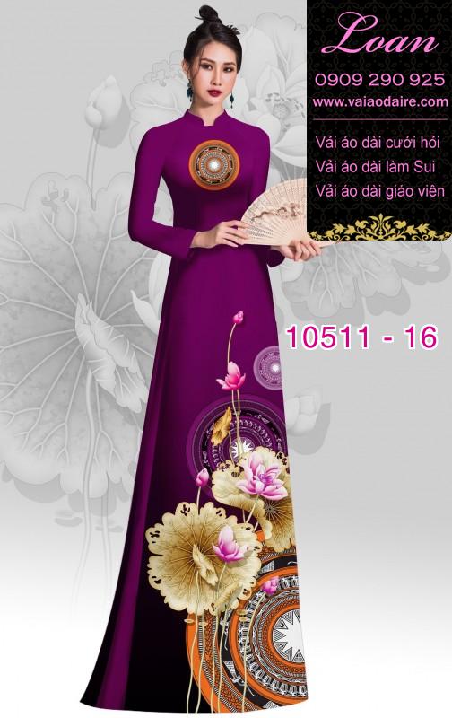Vải áo dài hoa 3D