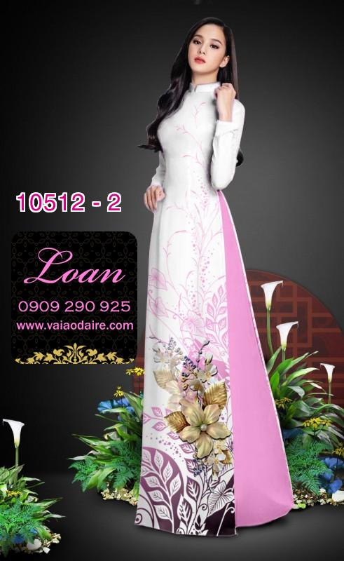 Vải áo dài hoa 3D
