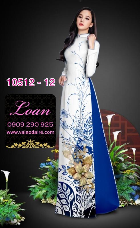 Vải áo dài hoa 3D
